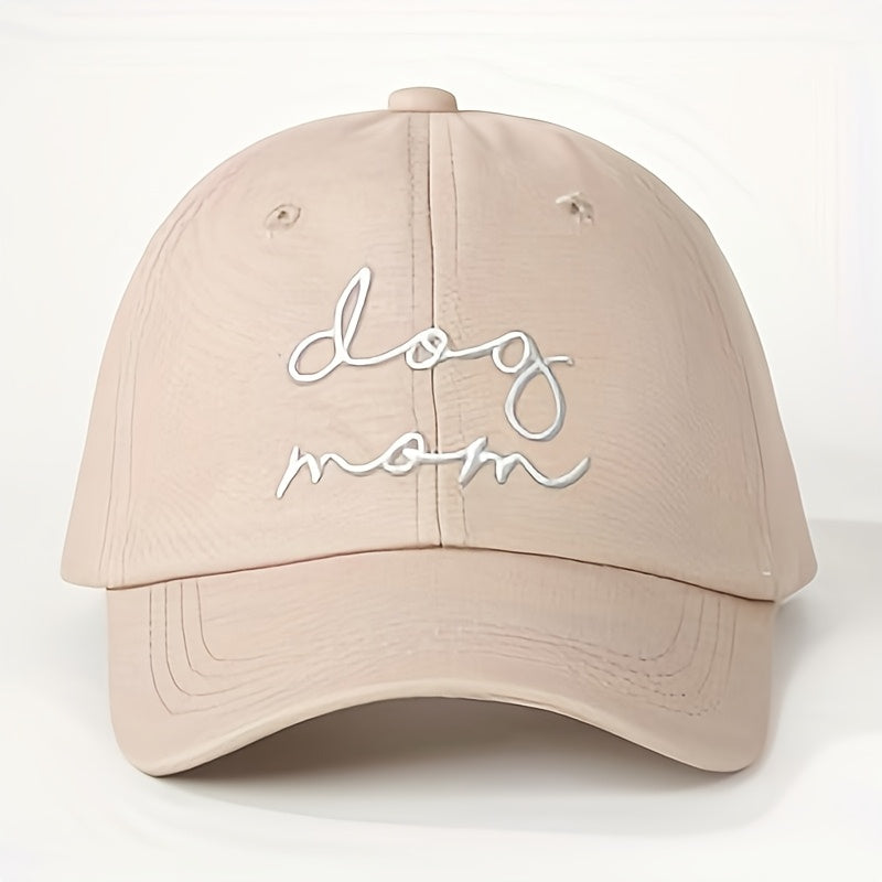Embroidered Dog Mom Baseball Cap – Unisex Fit