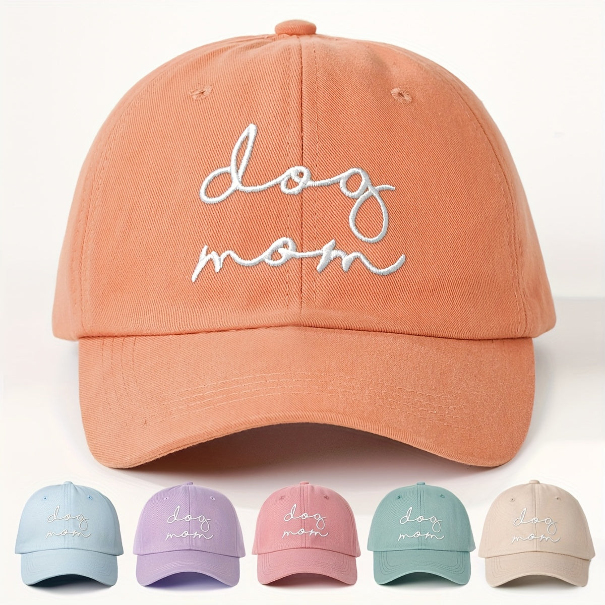Embroidered Dog Mom Baseball Cap – Unisex Fit