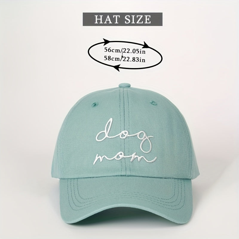 Embroidered Dog Mom Baseball Cap – Unisex Fit